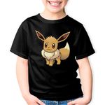 Fashion, accesorii si bijuterii - Copii - Imbracaminte copii - Tricouri copii - Tricou copii Pokemon Eevee Plus Card Sword, negru, XS Copii - Infinity.ro