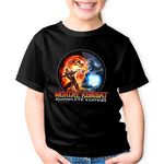 Fashion, accesorii si bijuterii - Copii - Imbracaminte copii - Tricouri copii - Tricou copii Mortal Kombat Komplete Edition The Best Logo Fight, negru, XL Copii - Infinity.ro