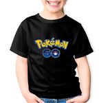 Fashion, accesorii si bijuterii - Copii - Imbracaminte copii - Tricouri copii - Tricou copii Pokemon Go Logo Emblem Game, negru, L Copii - Infinity.ro