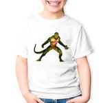 Fashion, accesorii si bijuterii - Copii - Imbracaminte copii - Tricouri copii - Tricou copii Mortal Kombat Connors Reptile GTA Youtube Insta, alb, M Copii - Infinity.ro