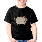 Fashion, accesorii si bijuterii - Copii - Imbracaminte copii - Tricouri copii - Tricou copii Pusheen Cat Detectiv Plush Ziua Indragostitilor, negru, M Copii - Infinity.ro