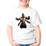 Fashion, accesorii si bijuterii - Copii - Imbracaminte copii - Tricouri copii - Tricou copii Mortal Kombat Goro Armageddon Sword Game, alb, XS Copii - Infinity.ro