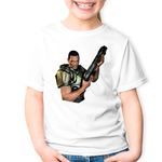 Fashion, accesorii si bijuterii - Copii - Imbracaminte copii - Tricouri copii - Tricou copii Quake Doom Pistol Air Quakerism Battle Insta, alb, L Copii - Infinity.ro