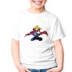 Fashion, accesorii si bijuterii - Copii - Imbracaminte copii - Tricouri copii - Tricou copii Fullmetal Alchemist Dieselpunk Anime Manga, alb, S Copii - Infinity.ro
