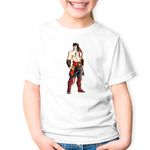 Fashion, accesorii si bijuterii - Copii - Imbracaminte copii - Tricouri copii - Tricou copii Mortal Kombat Kang Karate TikTok Dota Game, alb, S Copii - Infinity.ro