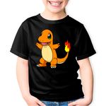 Fashion, accesorii si bijuterii - Copii - Imbracaminte copii - Tricouri copii - Tricou copii Pokemon Charizard Fire Dragon, negru, XL Copii - Infinity.ro