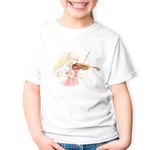 Fashion, accesorii si bijuterii - Copii - Imbracaminte copii - Tricouri copii - Tricou copii Vioara Your Lie in April Dragobete Valentines Day, alb, XS Copii - Infinity.ro