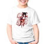 Fashion, accesorii si bijuterii - Copii - Imbracaminte copii - Tricouri copii - Tricou copii League of Legends Ahri Nine Tailed Fox Vulpita, alb, L Copii - Infinity.ro