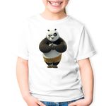 Fashion, accesorii si bijuterii - Copii - Imbracaminte copii - Tricouri copii - Tricou copii Kung Fu Panda Po Dojo Aikido, alb, XS Copii - Infinity.ro