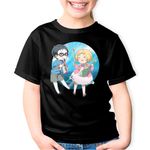 Fashion, accesorii si bijuterii - Copii - Imbracaminte copii - Tricouri copii - Tricou copii Your Lie in April Kaori Kousei Fan Art, negru, XS Copii - Infinity.ro