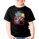 Fashion, accesorii si bijuterii - Copii - Imbracaminte copii - Tricouri copii - Tricou copii Fullmetal Alchemist Steampunk Fantasy, negru, L Copii - Infinity.ro