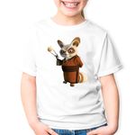 Fashion, accesorii si bijuterii - Copii - Imbracaminte copii - Tricouri copii - Tricou copii Master Shifu Kung Fu Panda Sensei Maestru, alb, XL Copii - Infinity.ro