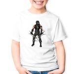 Fashion, accesorii si bijuterii - Copii - Imbracaminte copii - Tricouri copii - Tricou copii Kombat Reptile Ermac Mortalitate Arrow Coif Black, alb, XL Copii - Infinity.ro