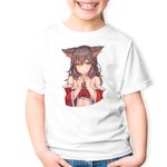 Fashion, accesorii si bijuterii - Copii - Imbracaminte copii - Tricouri copii - Tricou copii League of Legends Ahri Champion Artwork Anime, alb, L Copii - Infinity.ro
