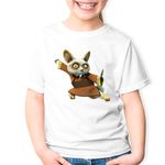 Fashion, accesorii si bijuterii - Copii - Imbracaminte copii - Tricouri copii - Tricou copii Master Shifu Kung Fu Panda Instructor Sensei, alb, S Copii - Infinity.ro