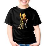 Fashion, accesorii si bijuterii - Copii - Imbracaminte copii - Tricouri copii - Tricou copii Mortal Kombat Shinnok Gold Fire Christmas Player, negru, XL Copii - Infinity.ro