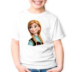 Fashion, accesorii si bijuterii - Copii - Imbracaminte copii - Tricouri copii - Tricou copii Elsa Disney Frozen Ana Kristoff, alb, M Copii - Infinity.ro