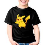Fashion, accesorii si bijuterii - Copii - Imbracaminte copii - Tricouri copii - Tricou copii Pikachu Pokemon Mario Zelda, negru, M Copii - Infinity.ro