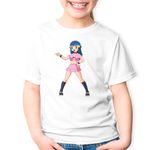 Fashion, accesorii si bijuterii - Copii - Imbracaminte copii - Tricouri copii - Tricou copii Quake Dawn Power Anime Girl Wax Quakers, alb, XL Copii - Infinity.ro