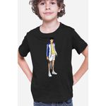 Fashion, accesorii si bijuterii - Copii - Imbracaminte copii - Tricouri copii - Tricou copii Prince of Tennis Momoshiro Takeshi Academy Game, negru, L Copii - Infinity.ro