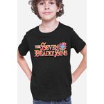 Fashion, accesorii si bijuterii - Copii - Imbracaminte copii - Tricouri copii - Tricou copii Seven Deadly Sins Logo Super Powers Magic Giants, negru, XL Copii - Infinity.ro