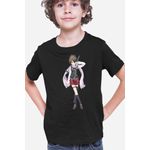 Fashion, accesorii si bijuterii - Copii - Imbracaminte copii - Tricouri copii - Tricou copii Trinity Seven Kazama Levi Ninja Magical Girl Student, negru, XL Copii - Infinity.ro