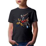 Fashion, accesorii si bijuterii - Copii - Imbracaminte copii - Tricouri copii - Tricou copii Wolverine Thor Fortnite Dub Funny Trio Team Game Battle Royale, negru, XS Copii - Infinity.ro