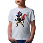 Fashion, accesorii si bijuterii - Copii - Imbracaminte copii - Tricouri copii - Tricou copii Wolverine Spiderman Flash Fight Villians Bad Nice Super Powers, alb, S Copii - Infinity.ro