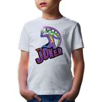 Fashion, accesorii si bijuterii - Copii - Imbracaminte copii - Tricouri copii - Tricou copii Joker Logo Funny Suit Sad Story Batman, alb, L Copii - Infinity.ro