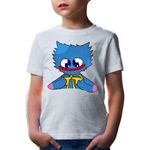 Fashion, accesorii si bijuterii - Copii - Imbracaminte copii - Tricouri copii - Tricou copii Huggy Wuggy Hug Want Cute Lovely Heart Shy, alb, XL Copii - Infinity.ro