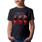 Fashion, accesorii si bijuterii - Copii - Imbracaminte copii - Tricouri copii - Tricou copii Squid Game Patrol Survival Drama Hwang Dong-hyuk, negru, S Copii - Infinity.ro