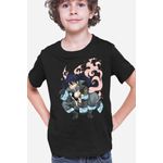 Fashion, accesorii si bijuterii - Copii - Imbracaminte copii - Tricouri copii - Tricou copii Fire Force Kotatsu Tamaki Witcher Cosplay, negru, XL Copii - Infinity.ro