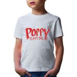 Fashion, accesorii si bijuterii - Copii - Imbracaminte copii - Tricouri copii - Tricou copii Huggy Wuggy Logo Poppy Playtime RPG Horror House, alb, M Copii - Infinity.ro