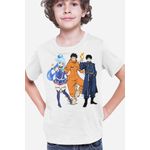 Fashion, accesorii si bijuterii - Copii - Imbracaminte copii - Tricouri copii - Tricou copii Fire Force Kusakabe Animeeater Konosuba, alb, XS Copii - Infinity.ro