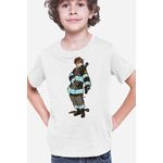 Fashion, accesorii si bijuterii - Copii - Imbracaminte copii - Tricouri copii - Tricou copii Fire Force Hinawa Takehisa Animekage Otaku, alb, XL Copii - Infinity.ro