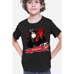 Fashion, accesorii si bijuterii - Copii - Imbracaminte copii - Tricouri copii - Tricou copii Persona Joker Akira Kurusu Funimation Game Fantasy, negru, S Copii - Infinity.ro