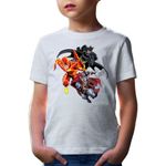 Fashion, accesorii si bijuterii - Copii - Imbracaminte copii - Tricouri copii - Tricou copii Flash Batman Thor Multiverse Super Powers Fight Toys, alb, S Copii - Infinity.ro