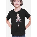 Fashion, accesorii si bijuterii - Copii - Imbracaminte copii - Tricouri copii - Tricou copii Trinity Seven Kurata Yui Heart Lovely Doki Waifu, negru, L Copii - Infinity.ro
