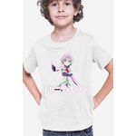 Fashion, accesorii si bijuterii - Copii - Imbracaminte copii - Tricouri copii - Tricou copii Trinity Seven Kurata Yui Rainbow Anime Manga Shounen, alb, L Copii - Infinity.ro