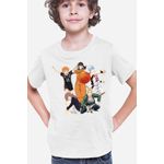 Fashion, accesorii si bijuterii - Copii - Imbracaminte copii - Tricouri copii - Tricou copii Fire Force Maki Naruto Haikyuu Hinata Kuroko, alb, XS Copii - Infinity.ro