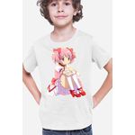 Fashion, accesorii si bijuterii - Copii - Imbracaminte copii - Tricouri copii - Tricou copii Madoka Magica Kaname Friends Save Univserse Drama, alb, M Copii - Infinity.ro