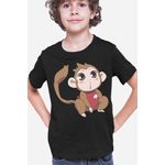 Fashion, accesorii si bijuterii - Copii - Imbracaminte copii - Tricouri copii - Tricou copii Kamisama Kiss Hinata Monkey Cute Anime, negru, S Copii - Infinity.ro