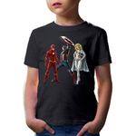 Fashion, accesorii si bijuterii - Copii - Imbracaminte copii - Tricouri copii - Tricou copii Flash Emma Frost The Avengers Fight Captain Multiverse, negru, M Copii - Infinity.ro