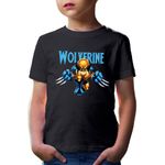 Fashion, accesorii si bijuterii - Copii - Imbracaminte copii - Tricouri copii - Tricou copii Wolverine Chibi Small Claws Fast Ability Action Horror, negru, S Copii - Infinity.ro