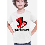 Fashion, accesorii si bijuterii - Copii - Imbracaminte copii - Tricouri copii - Tricou copii Persona Evil Group Take Heart Logo Roblox, alb, XL Copii - Infinity.ro