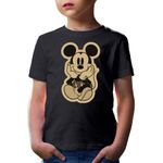 Fashion, accesorii si bijuterii - Copii - Imbracaminte copii - Tricouri copii - Tricou copii Mickey Mouse Disney Retro Sitting Playful Funny, negru, XS Copii - Infinity.ro