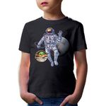 Fashion, accesorii si bijuterii - Copii - Imbracaminte copii - Tricouri copii - Tricou copii NASA Astronaut Star Wars Baby Yoda Pluto Adorable Heart, negru, XS Copii - Infinity.ro