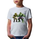Fashion, accesorii si bijuterii - Copii - Imbracaminte copii - Tricouri copii - Tricou copii Shrek Hulk Ugly Medieval Big Ears Wonder Curious Marvel, alb, L Copii - Infinity.ro