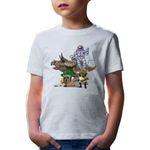 Fashion, accesorii si bijuterii - Copii - Imbracaminte copii - Tricouri copii - Tricou copii Jurassic Park Shrek Astronaut NASA Brawl Stars, alb, M Copii - Infinity.ro