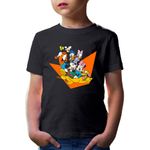 Fashion, accesorii si bijuterii - Copii - Imbracaminte copii - Tricouri copii - Tricou copii Mickey Mouse Friends Gooffy Minnie Lucy Donald Duck, negru, S Copii - Infinity.ro